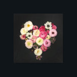 Impressão Em Tela Coração sangrento<br><div class="desc">Foto de impressão de arte fina de coração de flor fresca</div>