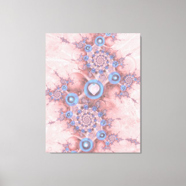 Impressão Em Tela Corações em Viagem (Frente)