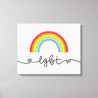 Corações LGBT e arco-íris