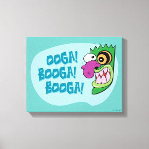 Impressão Em Tela Coragem ao Cachorro Ooga Booga Booga