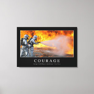 Impressão Em Tela Coragem: Cotação Inspiracional