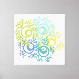 Impressão Em Tela Coral