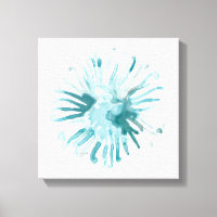 Coral de Aquarela - Azul 2