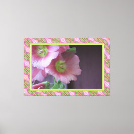 Impressão Em Tela Coral E Verde limão