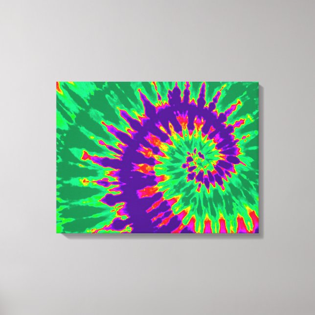 Impressão Em Tela Corante roxo e verde Coluna 24"x18" (Frente)