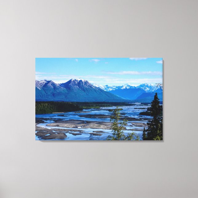 Impressão Em Tela Cordilheira de Denali (Frente)
