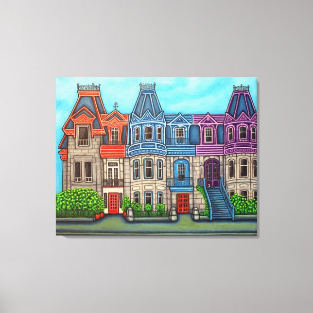 Impressão Em Tela Cores da tela de Montreal (Frente)