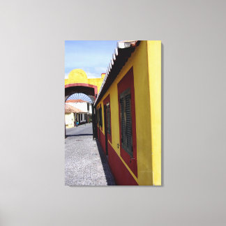 Impressão Em Tela Cores de Funchal Portugal Tela Enrolada