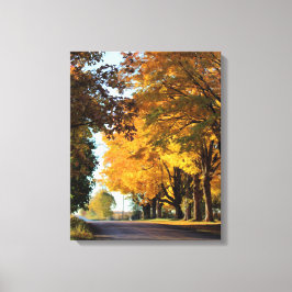 Impressão Em Tela Cores do outono no país