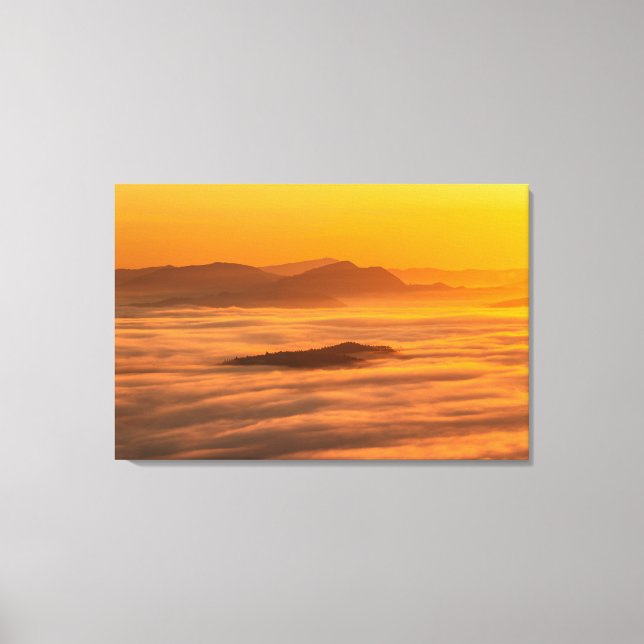 Impressão Em Tela Cores e nuvens do Sol (Frente)