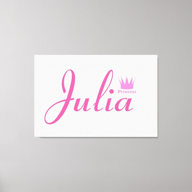 Impressão Em Tela Coroa da Princesa (Frente)