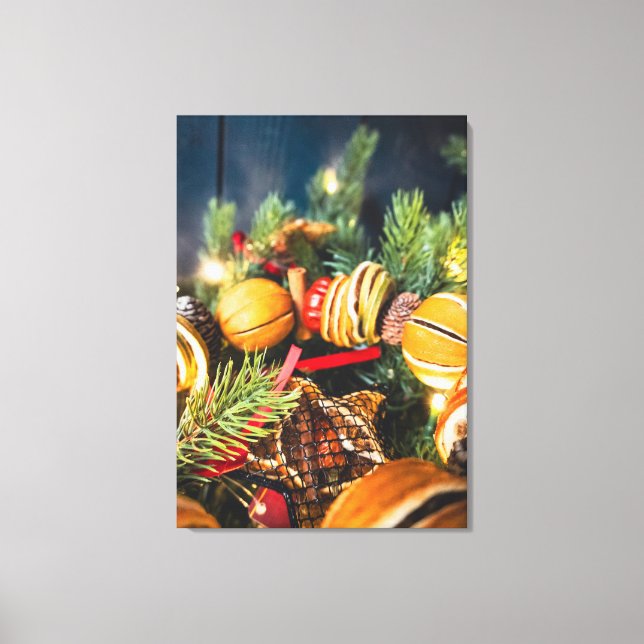 Impressão Em Tela Coroa de Natal (Frente)