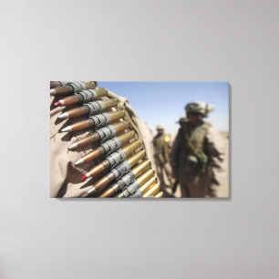 Impressão Em Tela Correias da munição de 50 calibres