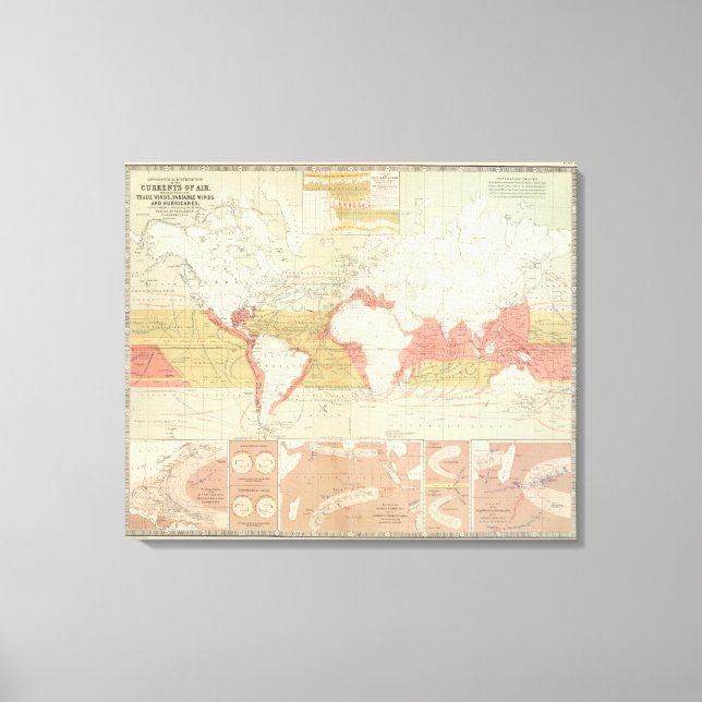 Impressão Em Tela Correntes de ar (Frente)