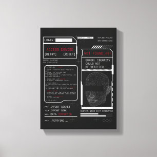 Impressão Em Tela Corrompido - Design de Streetwear Techno-Brutalist