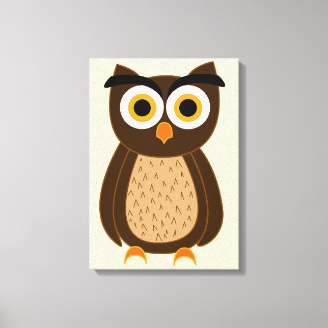 Impressão Em Tela coruja (Frente)