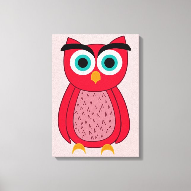 Impressão Em Tela coruja (Frente)