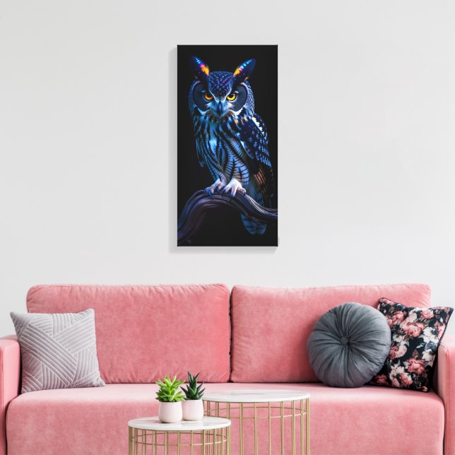 Impressão Em Tela Coruja Bonita (Insitu(Sala de estar))