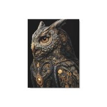 Coruja de Engrenagens Steampunk