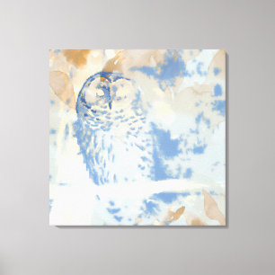 Impressão Em Tela Coruja [design] 30" x 30"