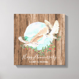 Impressão Em Tela Corujas Personalizadas