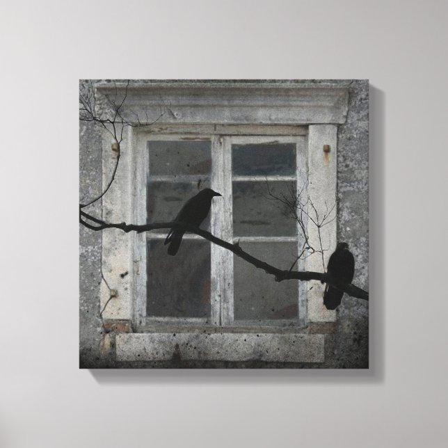 Impressão Em Tela Corvos Industriais (Frente)