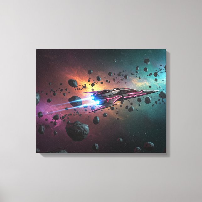 Impressão Em Tela Cosmic Afterburner: Asteroid Drift (Frente)
