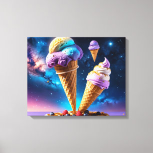 Impressão Em Tela Cosmic Cones
