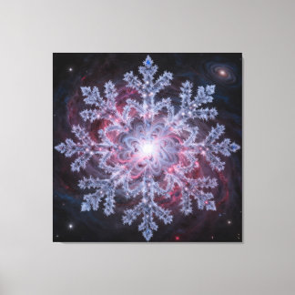 Impressão Em Tela Cosmic Nebula Snowflake