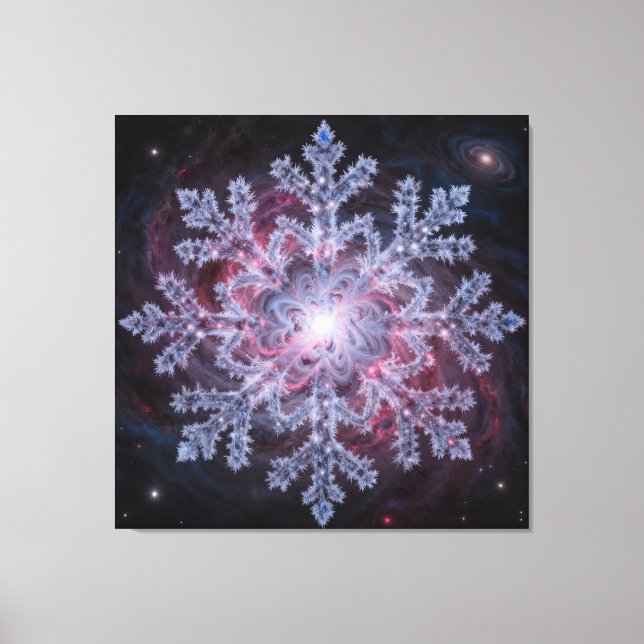 Impressão Em Tela Cosmic Nebula Snowflake (Frente)