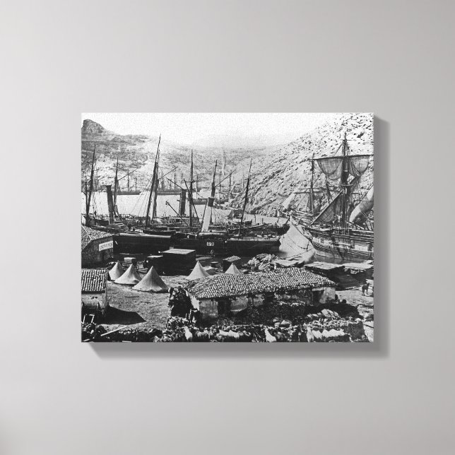 Impressão Em Tela Cossack Bay, Crimeia, c.1855 (Frente)