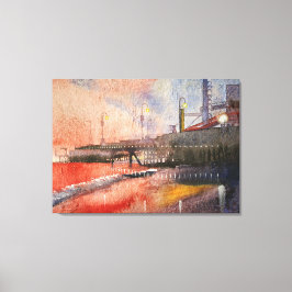 Impressão Em Tela costa à luz do sol de regulação