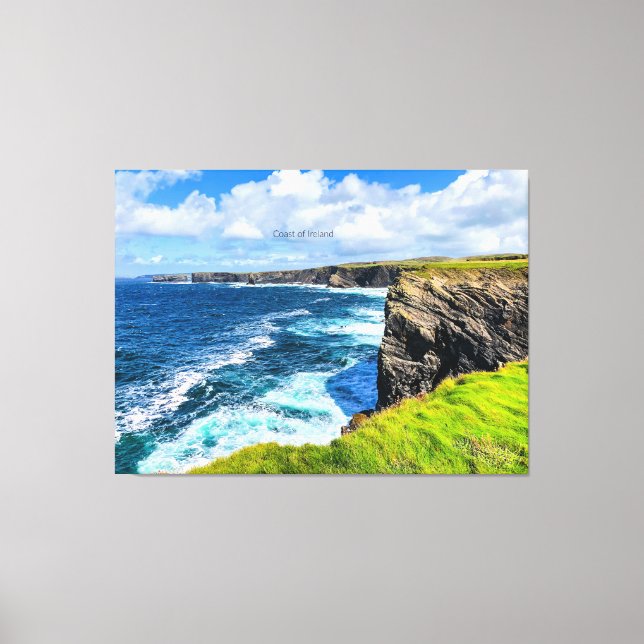 Impressão Em Tela Costa da Irlanda, fotografia, (Frente)