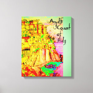 Impressão Em Tela Costa de Amalfi da Itália Tela impressa por artist
