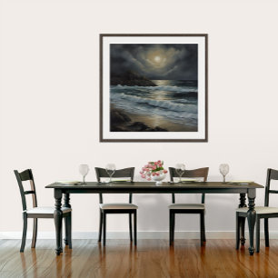 Impressão Em Tela Costa de Taranaki - Impressão de tela estendida