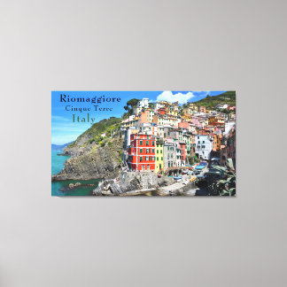 Impressão Em Tela Costa do Mar Cinque Terre Riomaggiore Itália