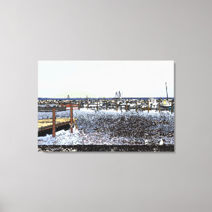 Impressão Em Tela Costa, Marselha Sul de França