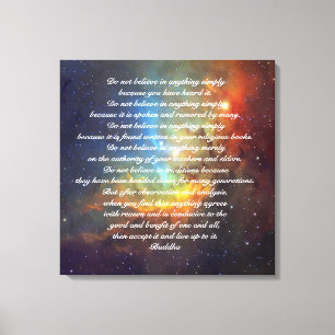 Impressão Em Tela Cota Buda Não acredite em Notícias Hoje