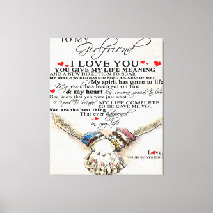 Impressão Em Tela Cota De Amor Para Namorada Melhor Presente Para