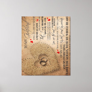 Impressão Em Tela Cota De Amor Para Namorado   Cotações Engraçadas P