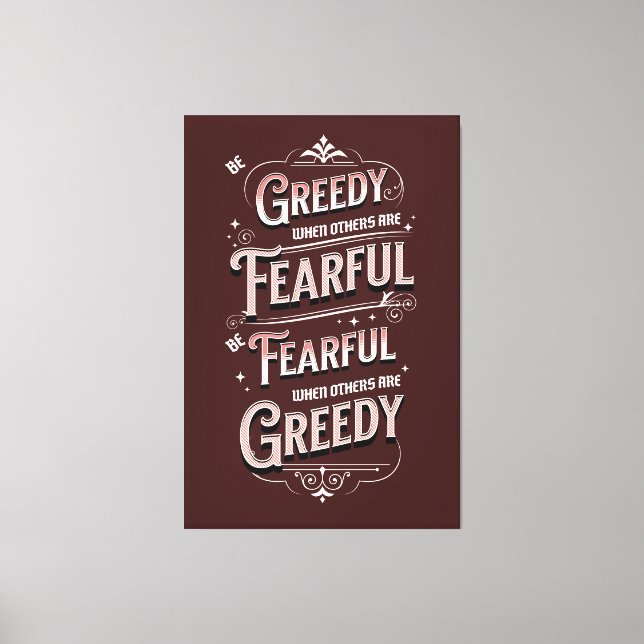 Impressão Em Tela Cotação Warren Buffet (Frente)