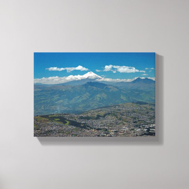 Impressão Em Tela Cotopaxi e Quito (Frente)