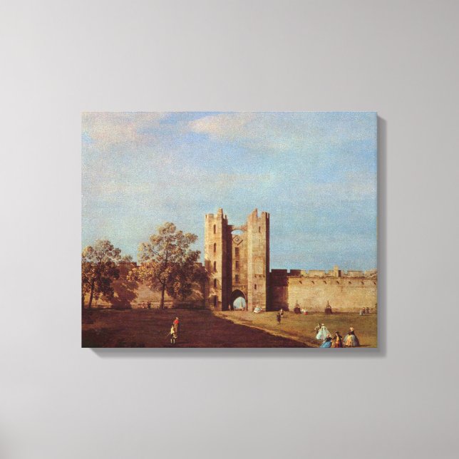 Impressão Em Tela Courtyard Castle Canaletto (Frente)