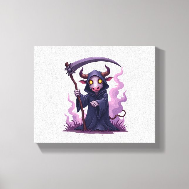 Impressão Em Tela Cow Reaper (Frente)