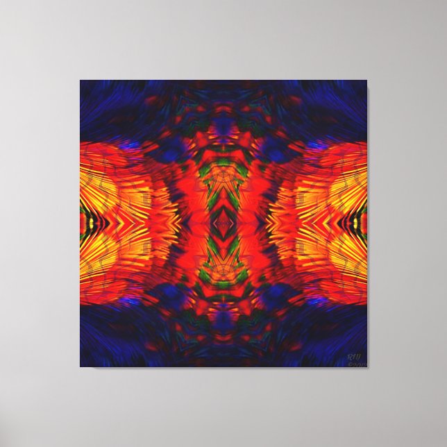 Impressão Em Tela Coyote Peyote Mandala (Frente)
