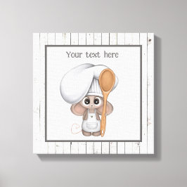 Impressão Em Tela cozinha de adicionar texto ao mouse de cozinhar