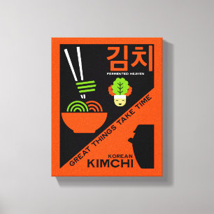 Impressão Em Tela Cozinha Kimchi Coreana
