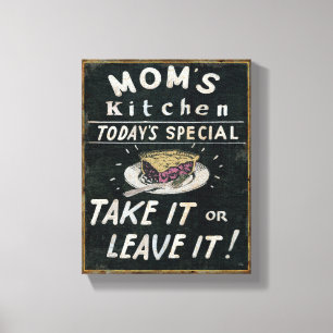 Impressão Em Tela Cozinha mãe