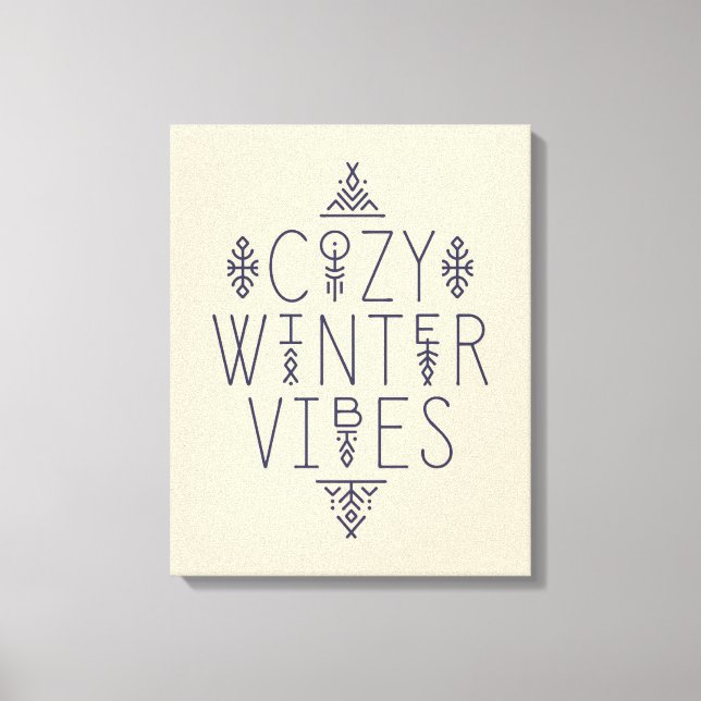 Impressão Em Tela Cozy Winter Vibes Design (Frente)