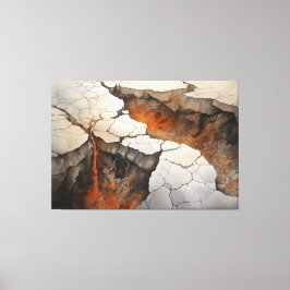 Impressão Em Tela Cracks Terrestre Clima Seco 2 de 4